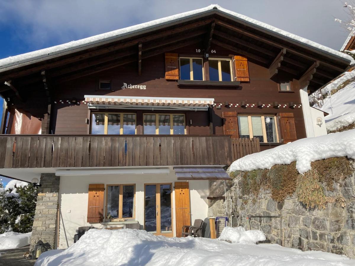 Chalet Acheregg Lägenhet Wengen Exteriör bild