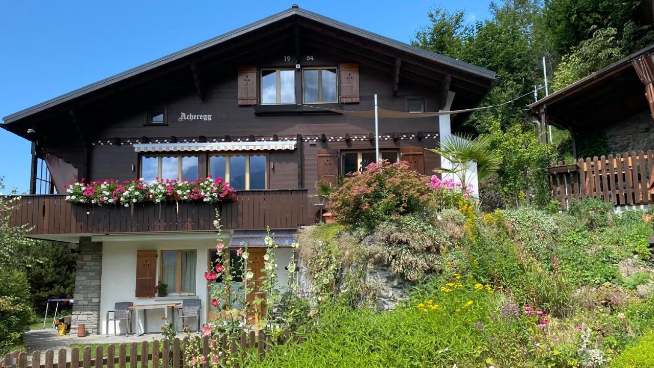 Chalet Acheregg Lägenhet Wengen Exteriör bild