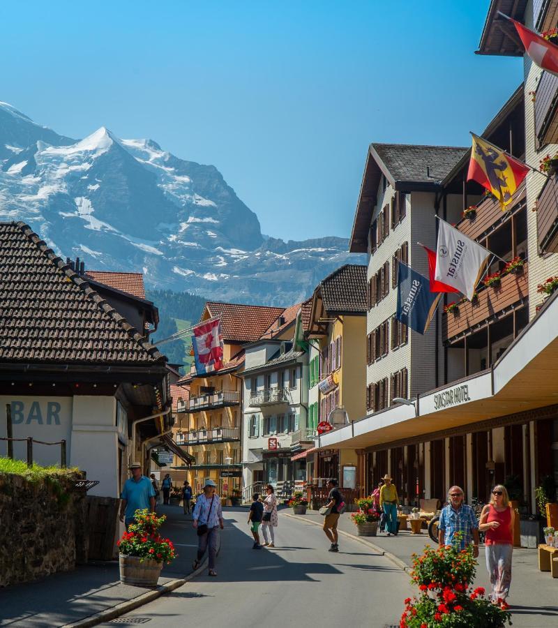 Chalet Acheregg Lägenhet Wengen Exteriör bild