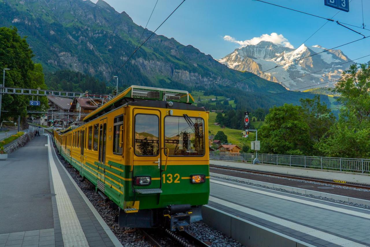 Chalet Acheregg Lägenhet Wengen Exteriör bild