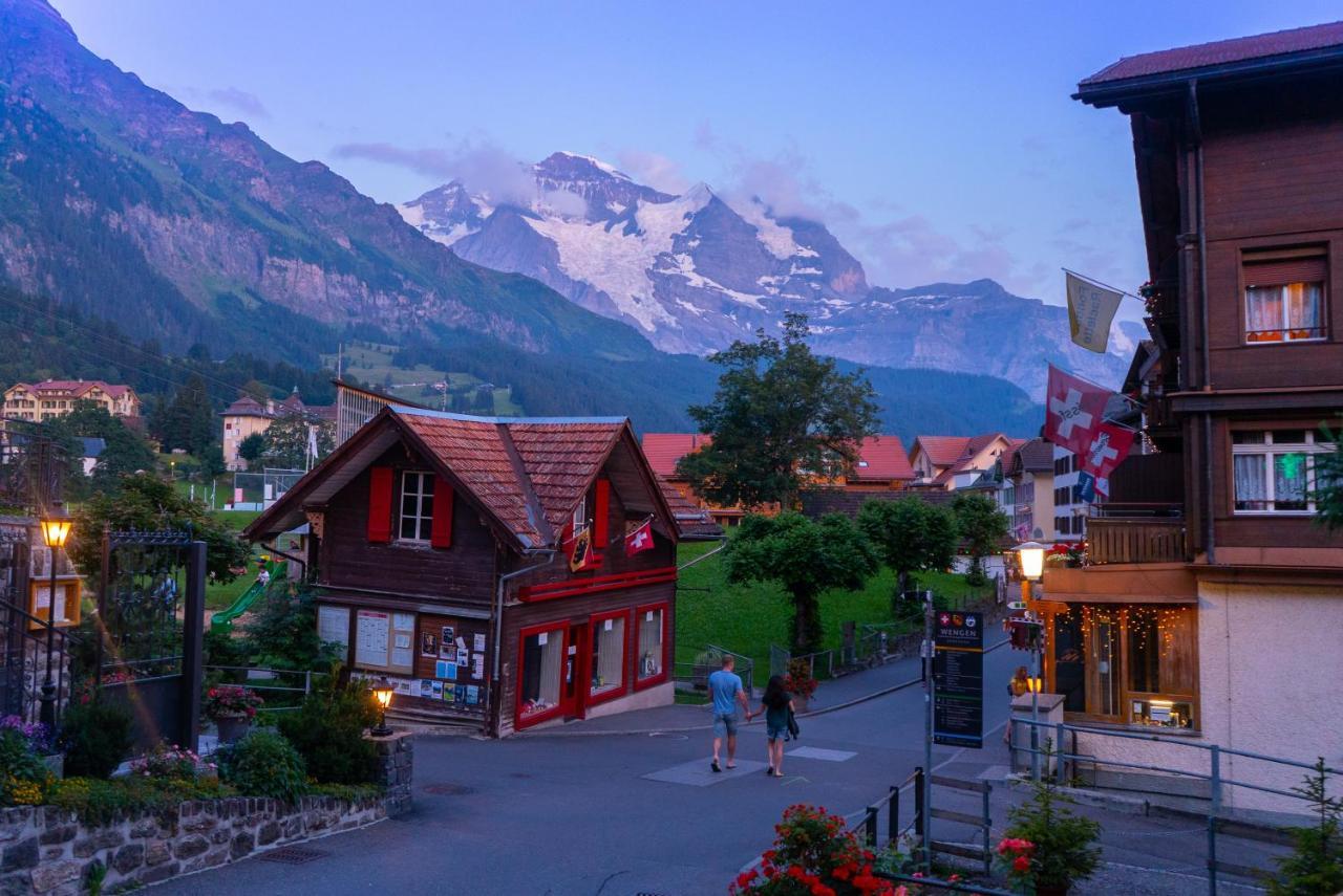 Chalet Acheregg Lägenhet Wengen Exteriör bild