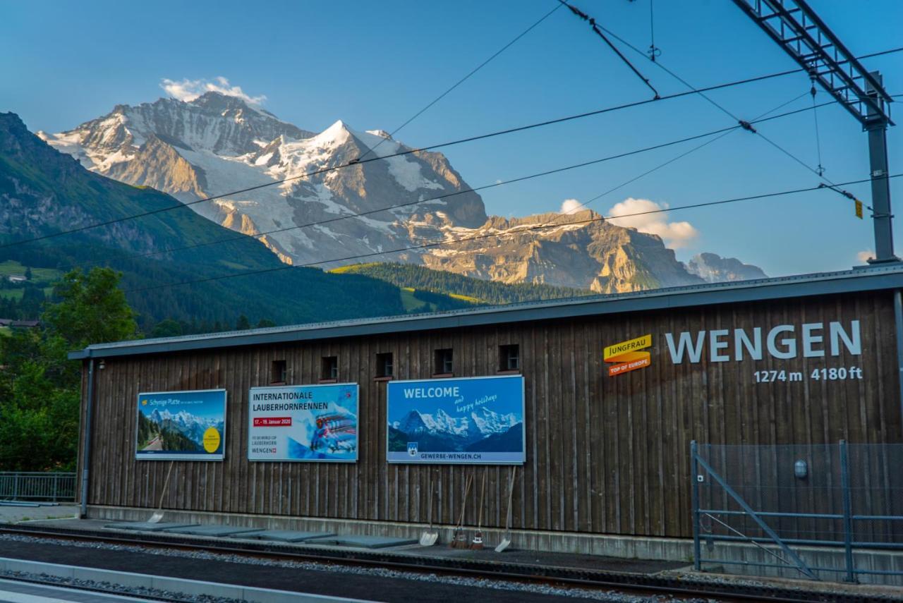 Chalet Acheregg Lägenhet Wengen Exteriör bild